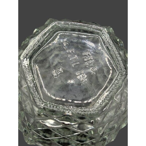 Vintage FTD Floral Glass Pineapple Shape Vase 6" - Picture 3 of 5